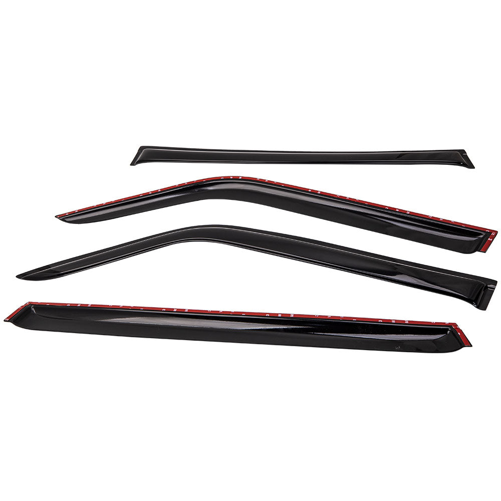 4 Weather Zijwindschermen suitable voor Nissan Patrol Y61 GU 98-18 Window Door Visor nieuw