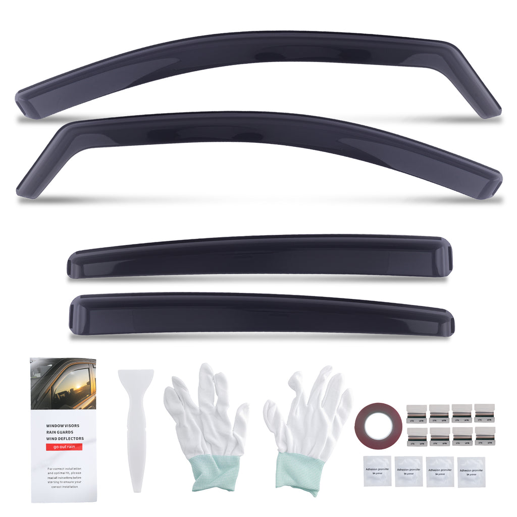 Voor Achter Wind Deflectors geschikt voor Hyundai IONIQ 2017-2021 Rain Guards Visor 4pcs