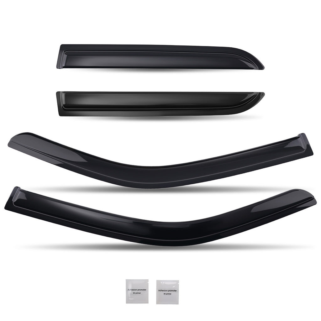 Rain Guards geschikt voor Ford Kuga 2008-2012 Outside Mount BlackFront Achter 4-Piece Set
