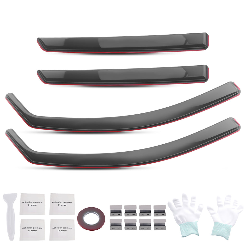 Wind Deflectors geschikt voor KIA NIRO 2016-2022 Acrylic In-Channel Guards Set 4pcs