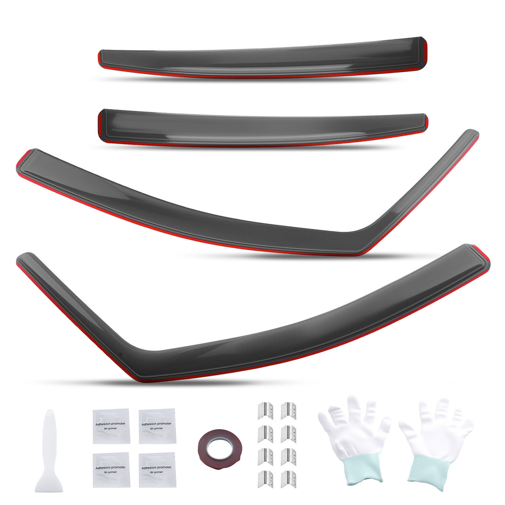 Wind Deflectors geschikt voor Peugeot 208 2012-2019 Temperature Control Ventilation