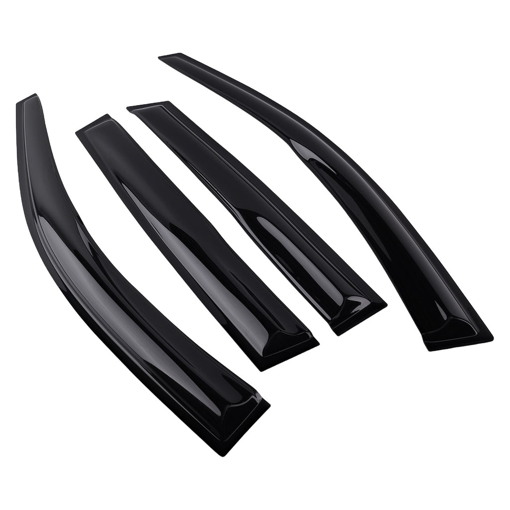 Rain Guard Wind Shield geschikt voor VW Polo MK4 02-09 WindDeflectors Black Tinted 4pcs