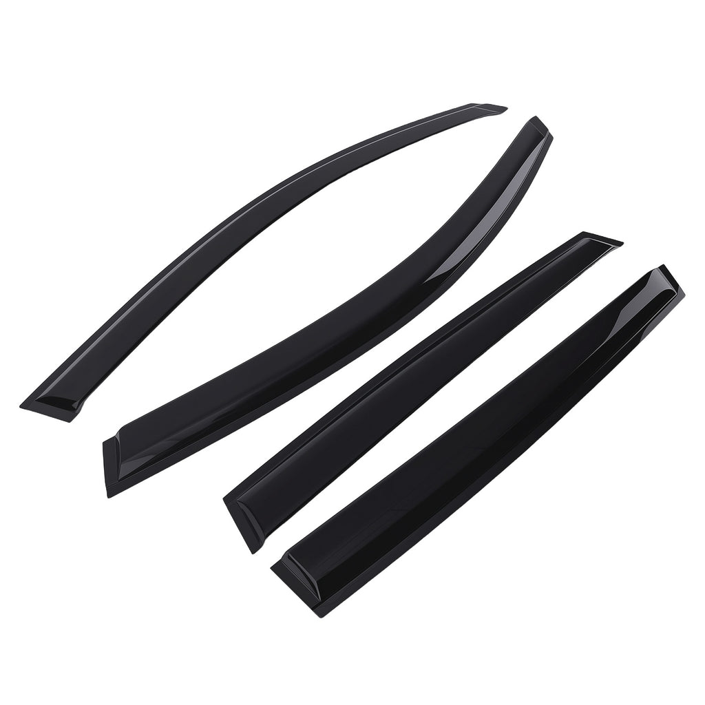 Door Window Deflectors geschikt voor Audi Q5 MK1 2008-2016 Outside Mount Black4pc