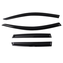 Laad de afbeelding in de galerijviewer, Side Rain Visor Wind Deflectors geschikt voor Renault Clio MK5 2019-Up Black Hatchback