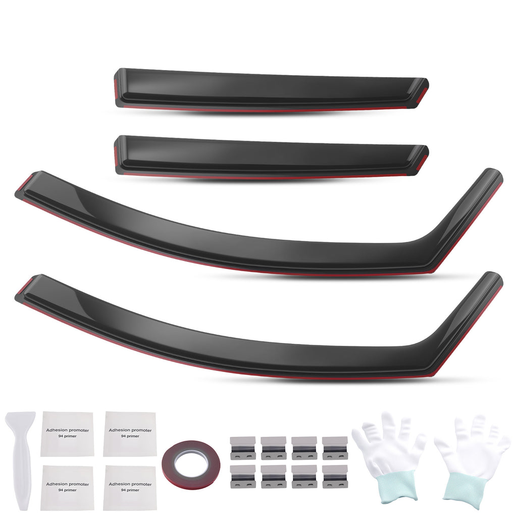 Wind Deflectors 4pcs Acrylic geschikt voor Renault Captur MK2 5-Door 2020-2024 Guards
