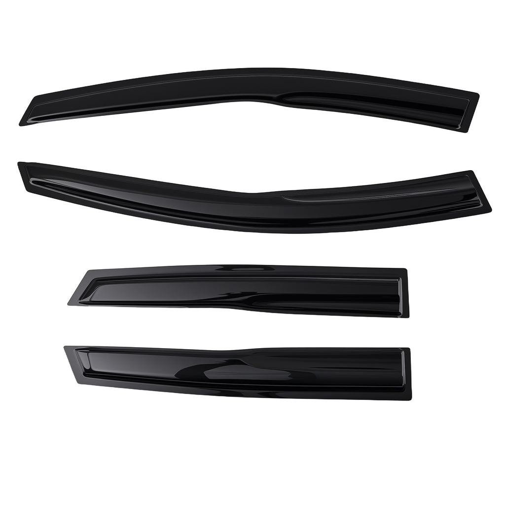 Wind Deflectors geschikt voor SEAT IBIZA MK4 5-Door 2008-2017 Window Guards Black Set