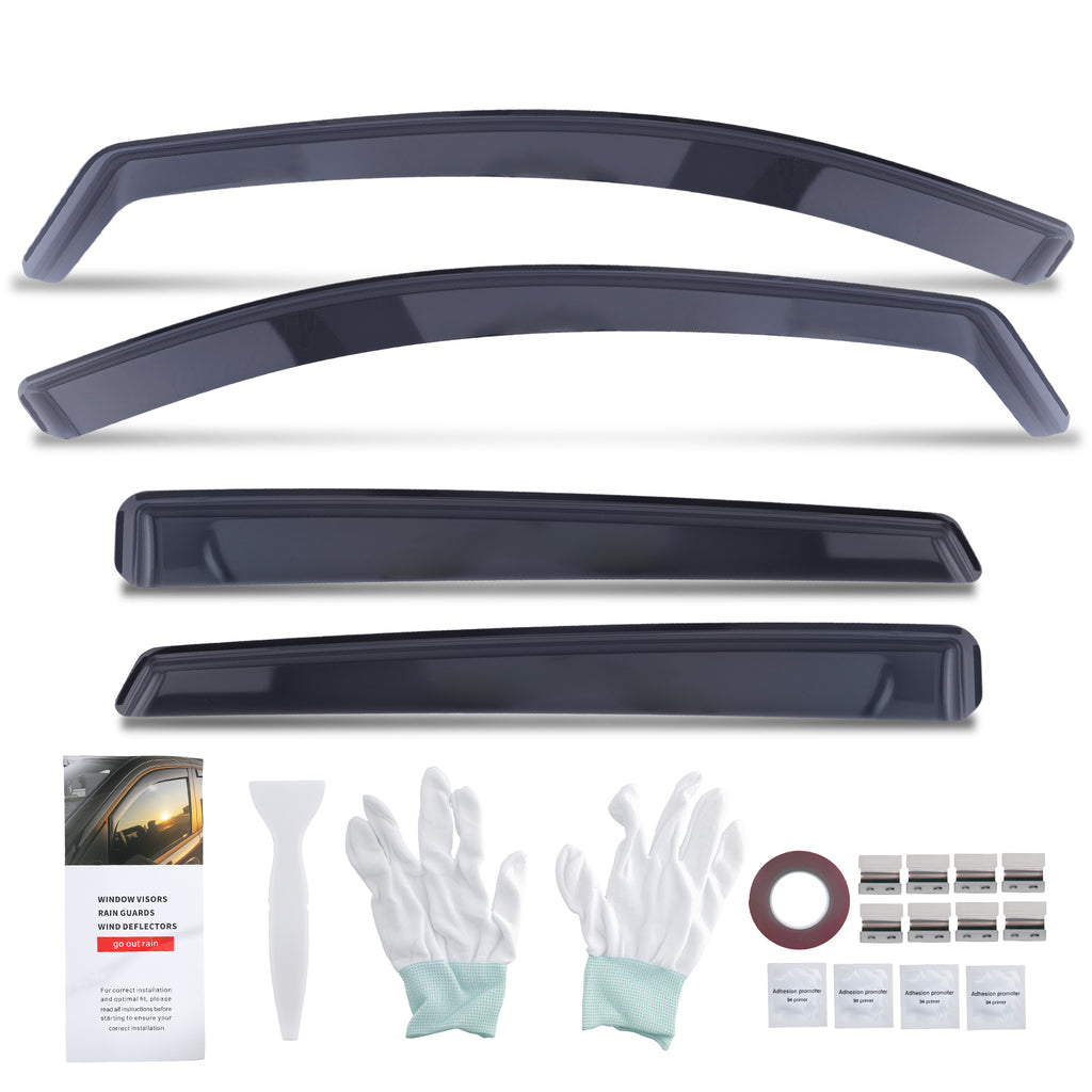 4pcs Acrylic Rain Guards geschikt voor Seat Ibiza MK5 2017-2024 Wind Window Deflectors
