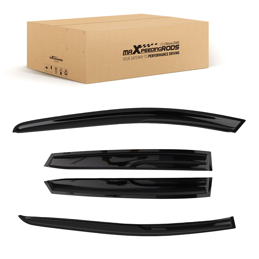 4pc Rain Guard Set geschikt voor SEAT LEON MK3 2014-2019 5-DoorHatchback Wind Deflectors