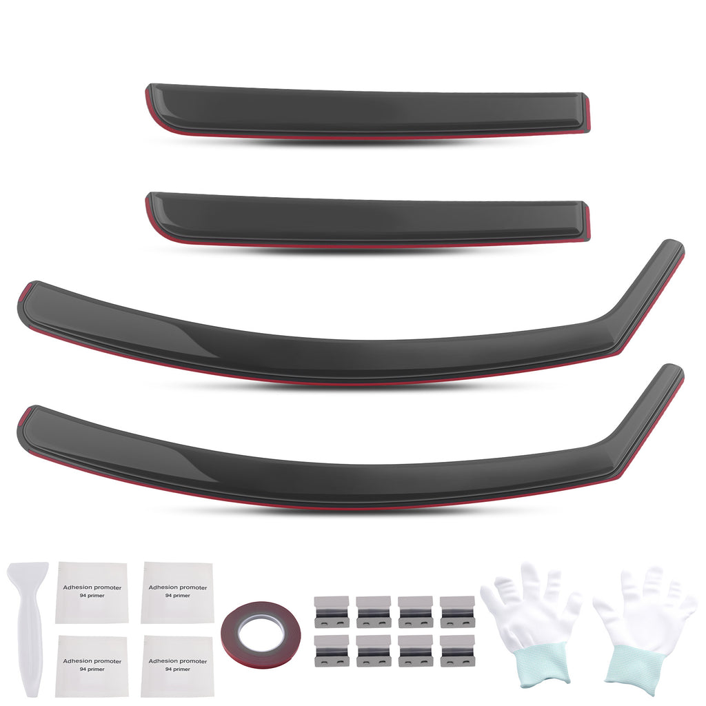 Rain Guards Deflectors geschikt voor Dacia Sandero Stepway MK2 5-Door 2013-2020 Set
