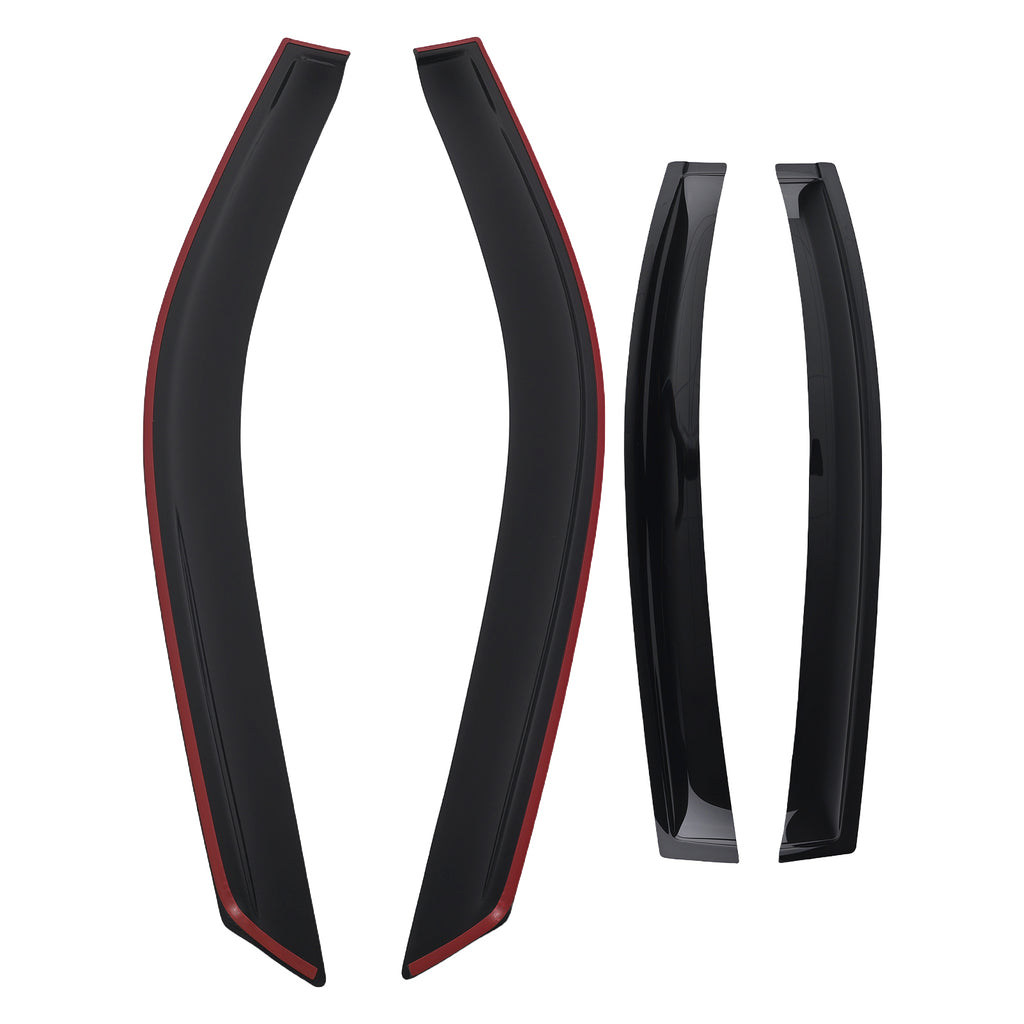 Rain Wind Deflectors geschikt voor Skoda Superb 2015-2023 Hatchback Mount Black4pc