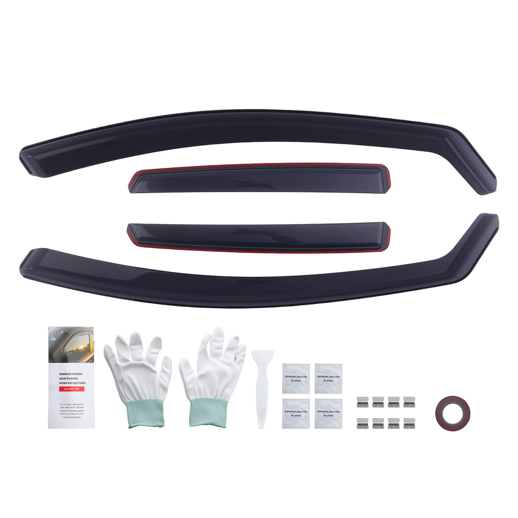 4pcs Wind Deflectors geschikt voor Volvo V40 MK2 2012-2019 Window Rain Guards Acrylic