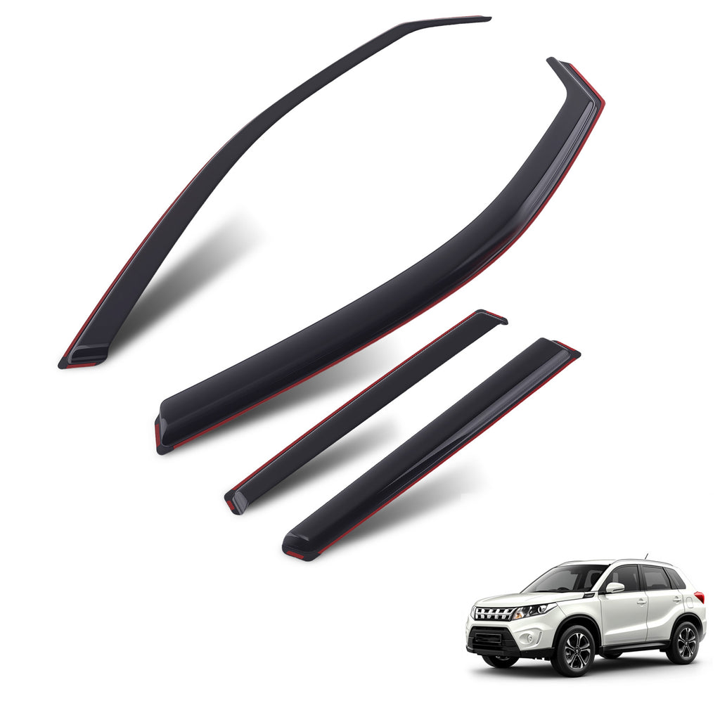 Rain Deflector geschikt voor Suzuki Vitara MK2 2014+ 5-Door Acrylic Window Visor Tinted
