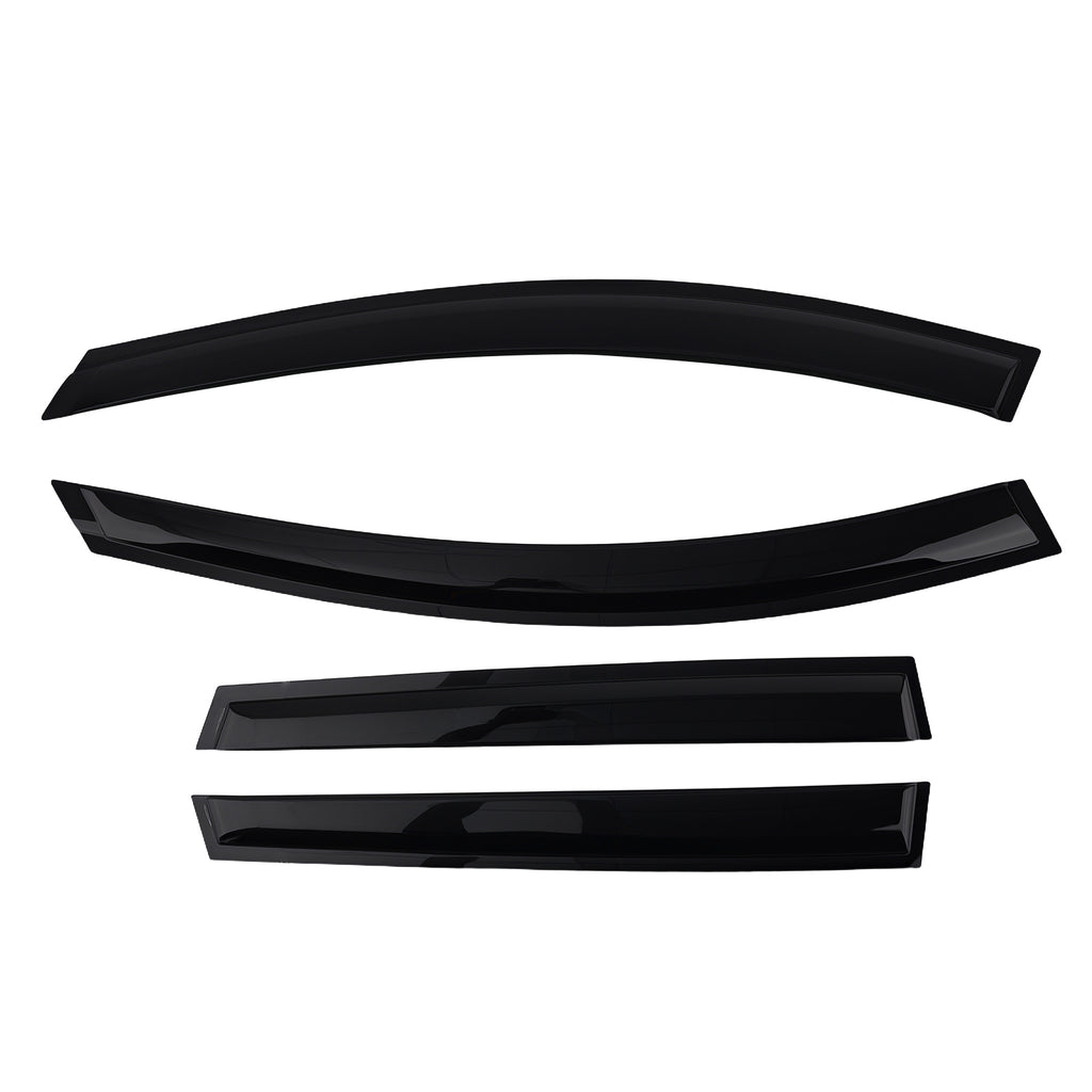 Door Wind Deflectors geschikt voor Volvo XC60 2008-2017 Outside Mount Black 4PC Set