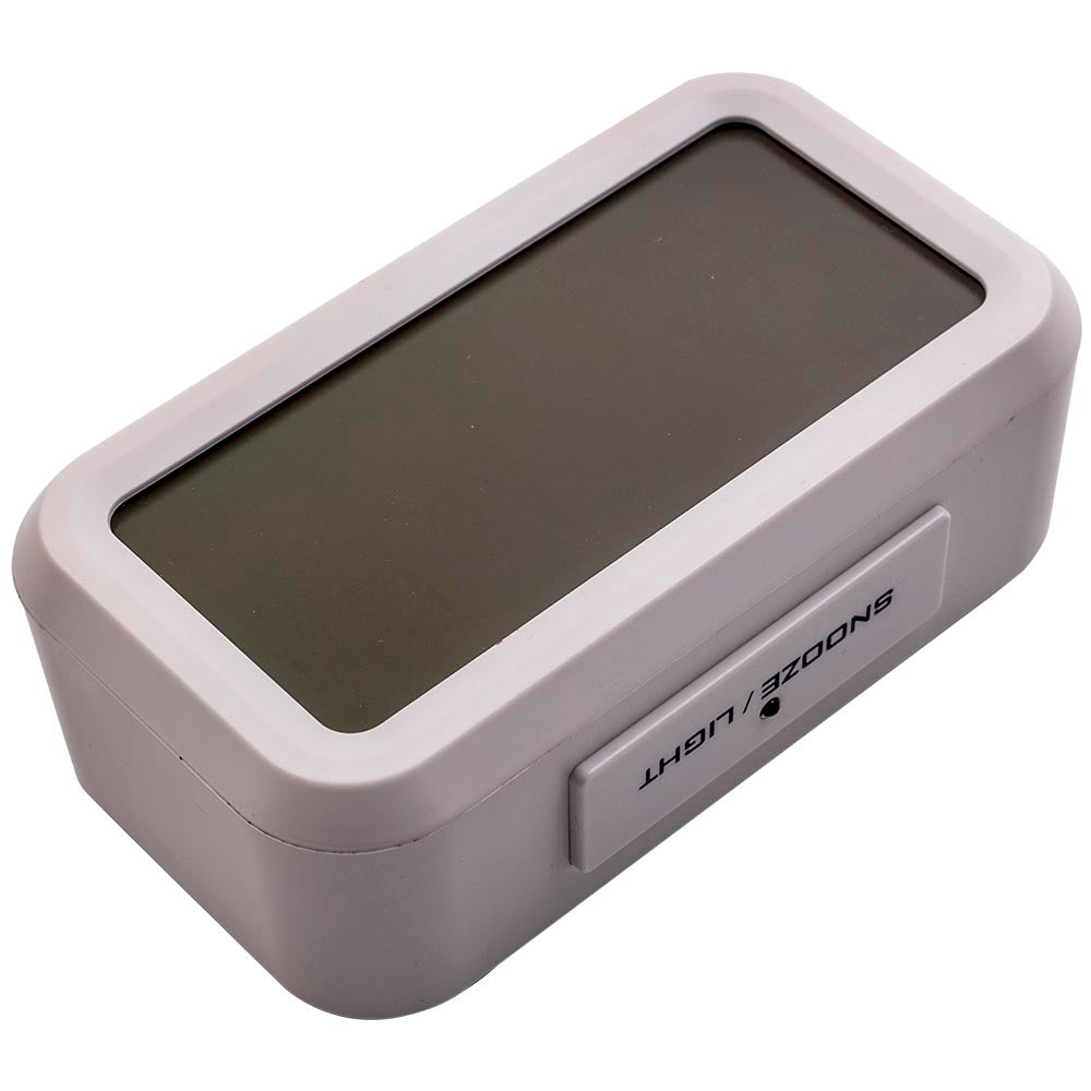 geschikt voor White Digital LCD Snooze Electronic Alarm Clock met Backlight Light Control
