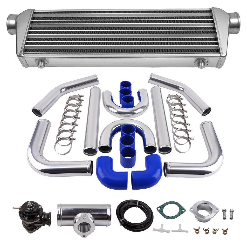 Universal Ladeluftkühler 2.5 Rohr Schlauch Kit + BOV Flanschrohradapter Kit