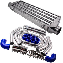 Laad de afbeelding in de galerijviewer, Tube en Fin Universal Intercooler 2.5 64mm Turbo Piping Pipe Kit geschikt voor Audi