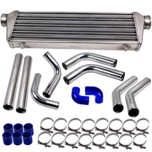 Laad de afbeelding in de galerijviewer, Universal Turbo Intercooler 27 x7 x2.5 y Tubería de Aluminio Kit de Manguera