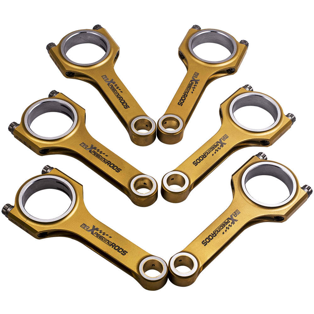 Compatible for BMW E36 E46 328i 325i M52B28 Conrods Titanizing 4340 H Beam Connecting Rods