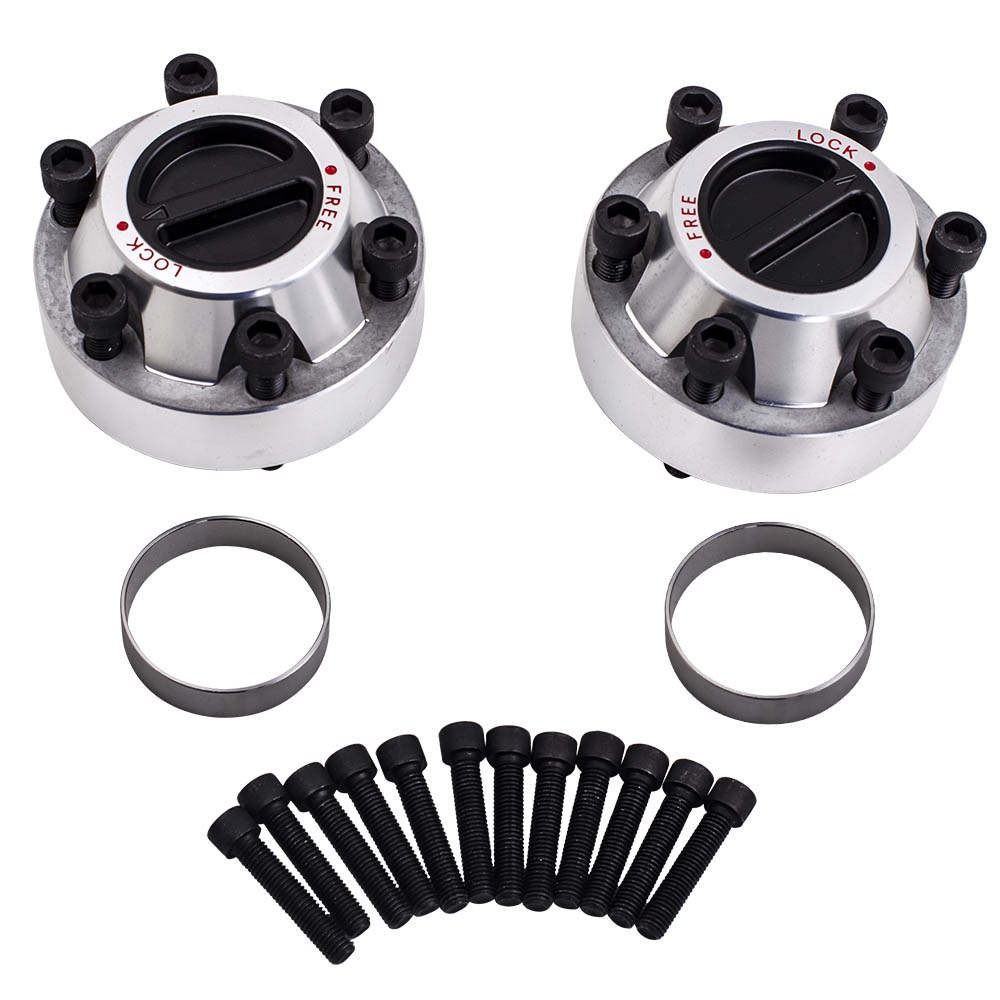 Compatible for Nissan Patrol GU GQ compatible for Ford Maverick Manual Locking Hub Pair Free Wheeling Hub