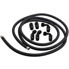 Laad de afbeelding in de galerijviewer, AN10 12Feet Steel Nylon Braided Oil Fuel Line Hose End Fitting Adaptor Kit