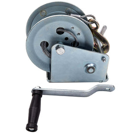 Professional Winch Hand Winch with Wire Rope 1360 kg 10 Meter Winch Car Trailer