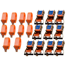 Laad de afbeelding in de galerijviewer, 10pcs 5 metre 5000kg 50mm 4ton Heavy Duty Oversized Metal Ratchet Strap Tie Down