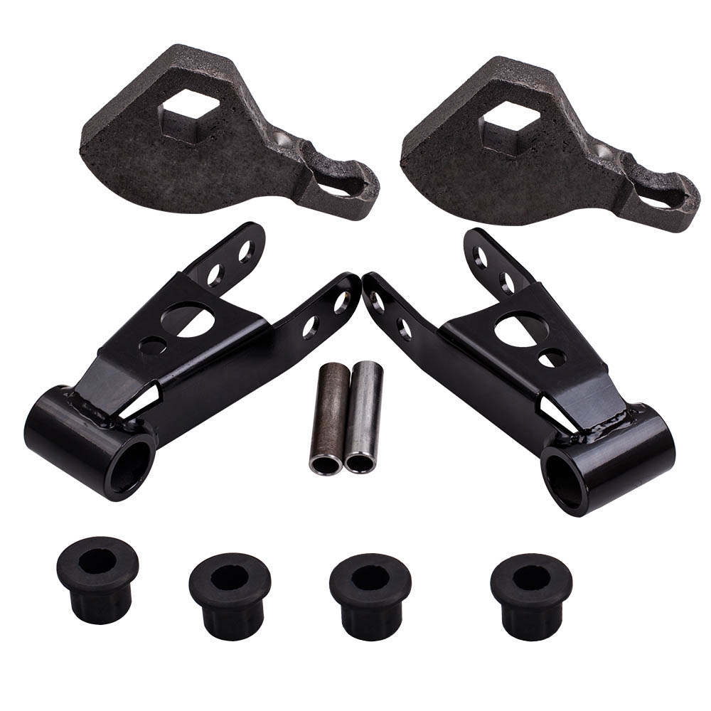 Front Rear Lift Kit Torsion Keys Shackles 3-2 inch compatible for Dodge Durango 1997-2003 4WD
