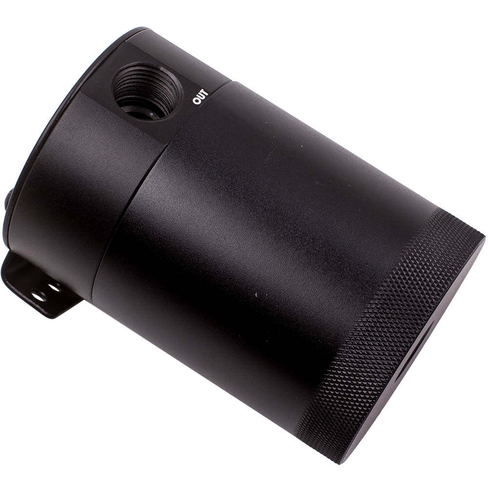 Universal 2 Port Oil Catch Can Tank Compact Auto Baffled Air-Oil Separator Black