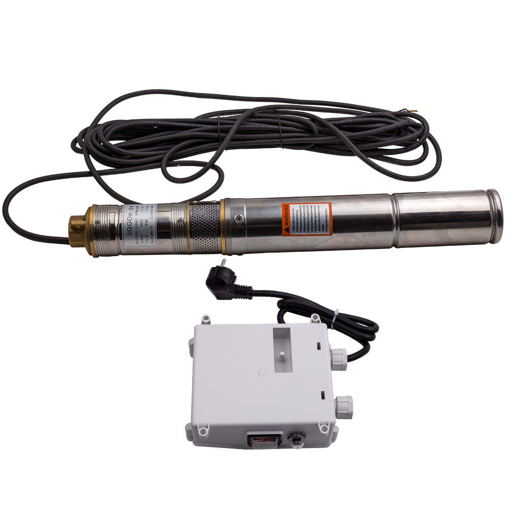 Submersible Pump 15M Length Well 1800 L/h /370 W Stainless Steel 230 V/50 Hz