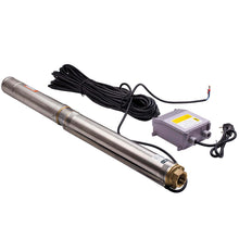 Laad de afbeelding in de galerijviewer, 3 inch 750W 3800L/H Submersible Deep Well Borehole Water Pump + 30m Cable
