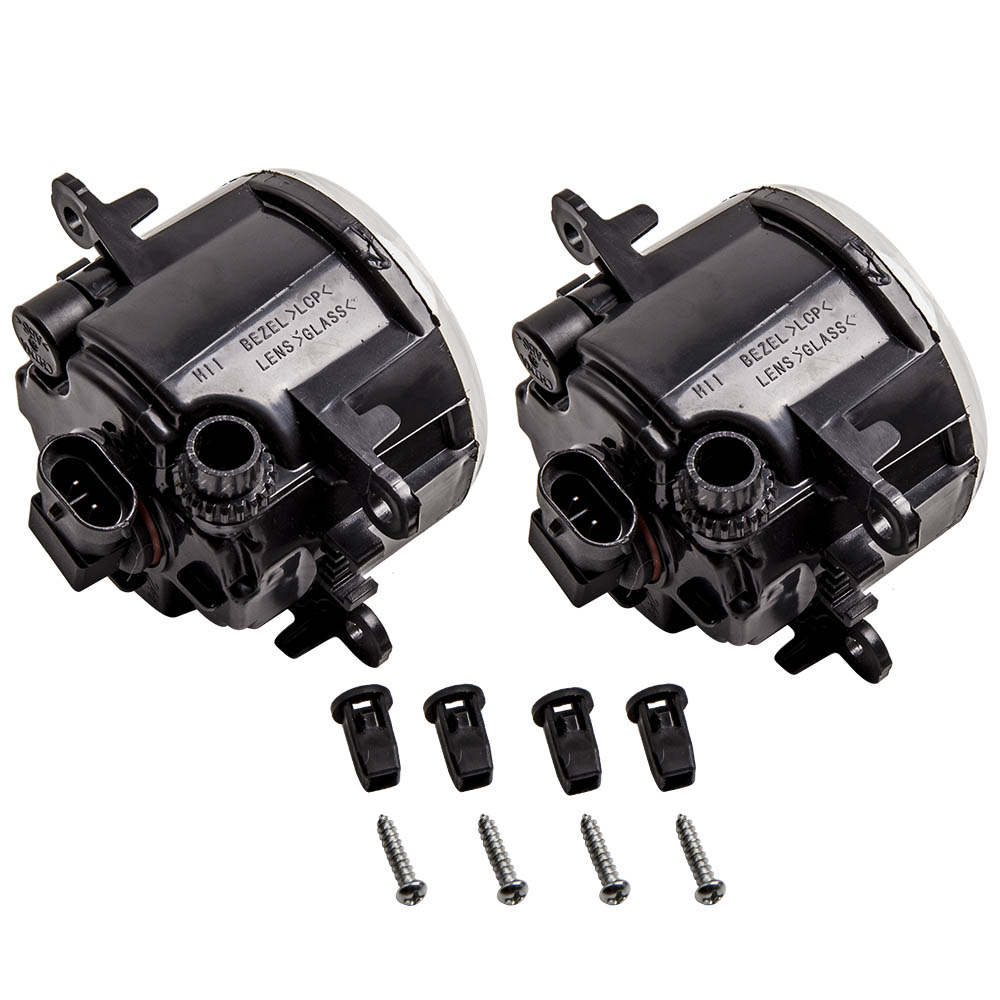 2Pcs Front Fog Light lamp kit compatible for Renault Megane II 2002-2009 Saloon 1209177