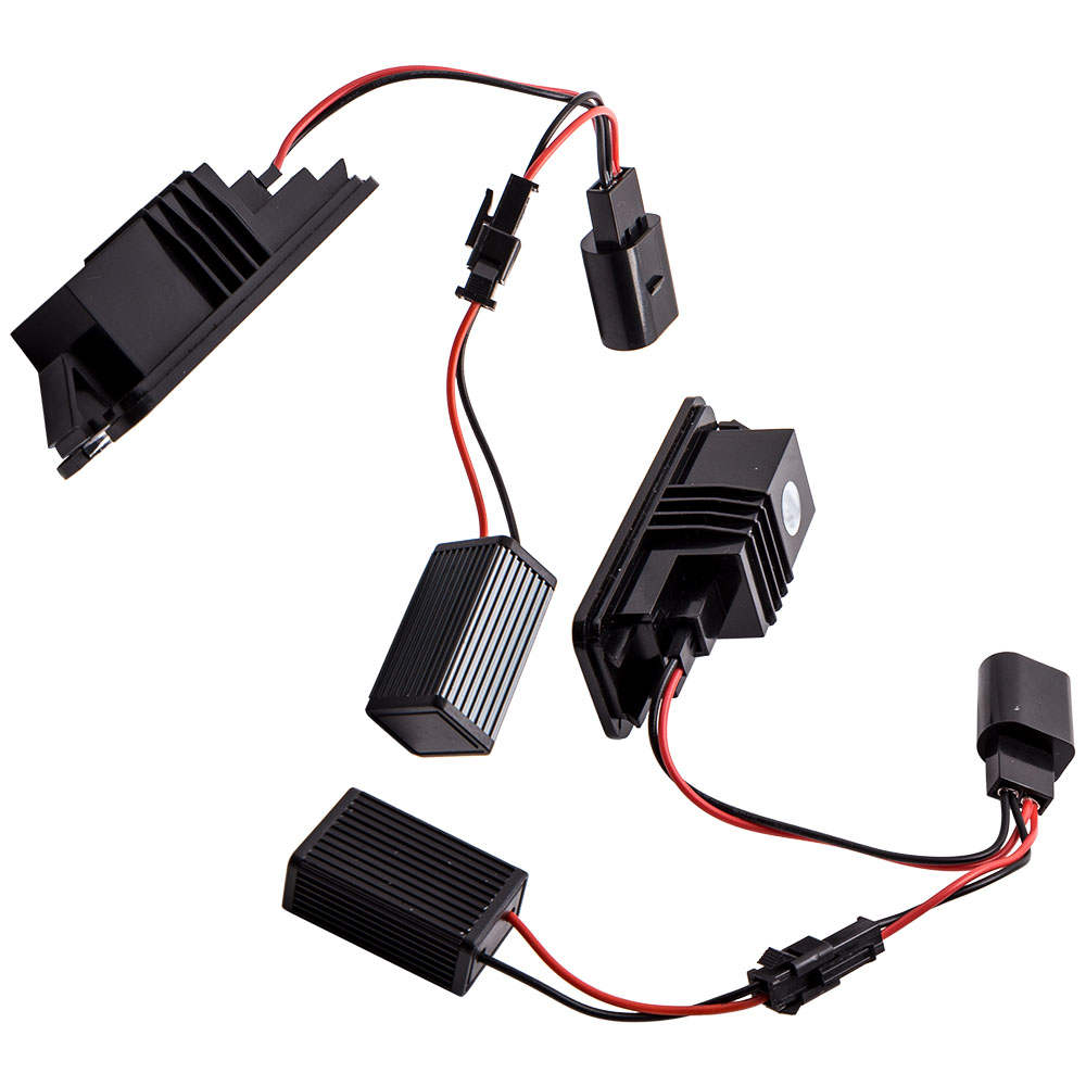 2x LED Number License Plate Light Lamp compatible for VW Polo 9N-9N3-6R (01-13)
