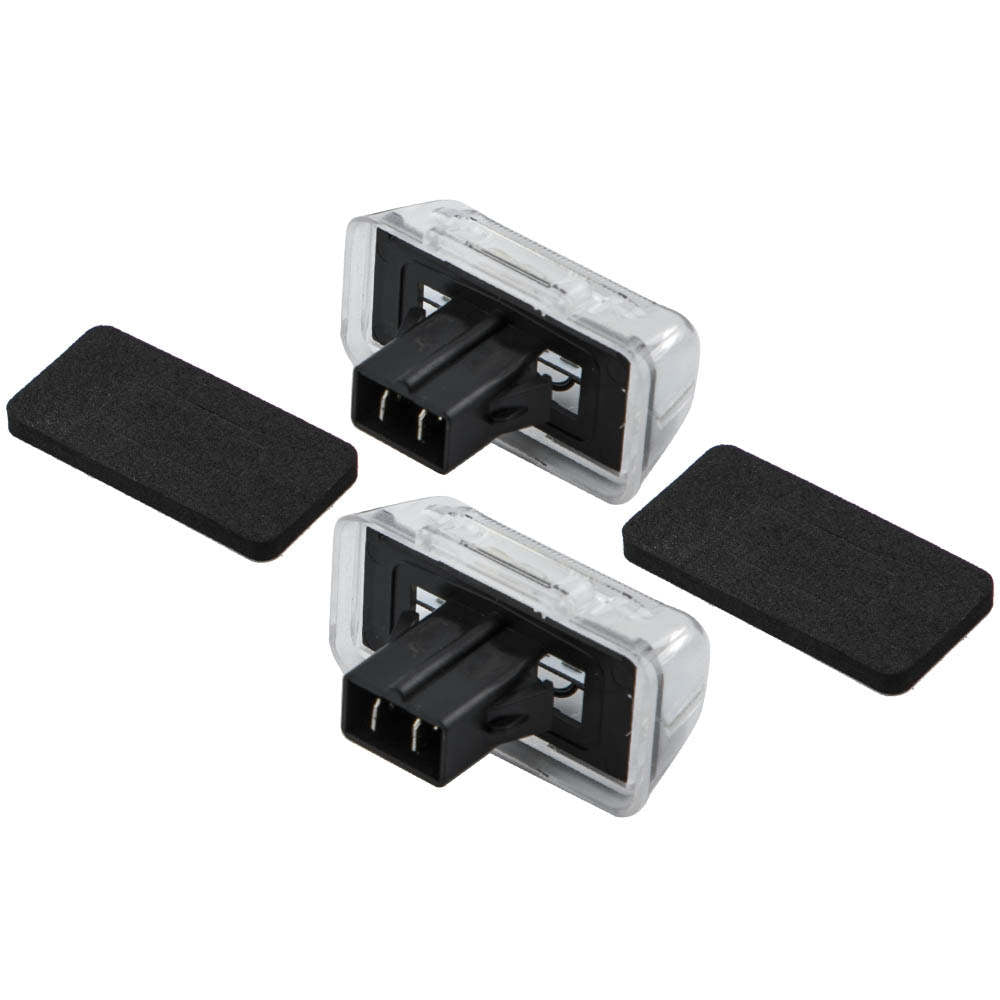 2Pc compatible for White LED Licence Number Plate Light compatible for Ford Transit Tourneo Connect 85-14