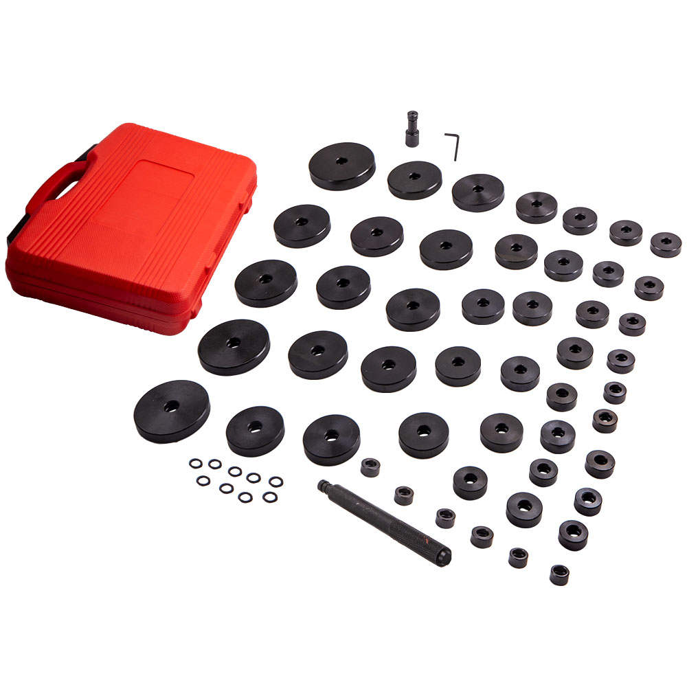 52Pcs Bushing Bearing Seal Driver Push Plate Tool Set Kit 18-65mm
