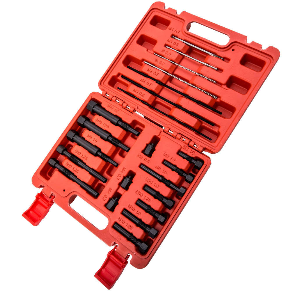 22PCS Glow Plug Electrodes Removal Tool kit for Damaged Broken Glow Plugs M8 M10