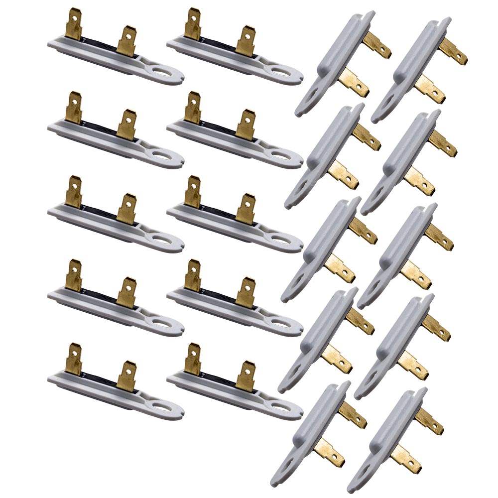 20x Dryer Thermal Fuse Replacement Kit for Whirlpool Kenmore Roper compatible for White